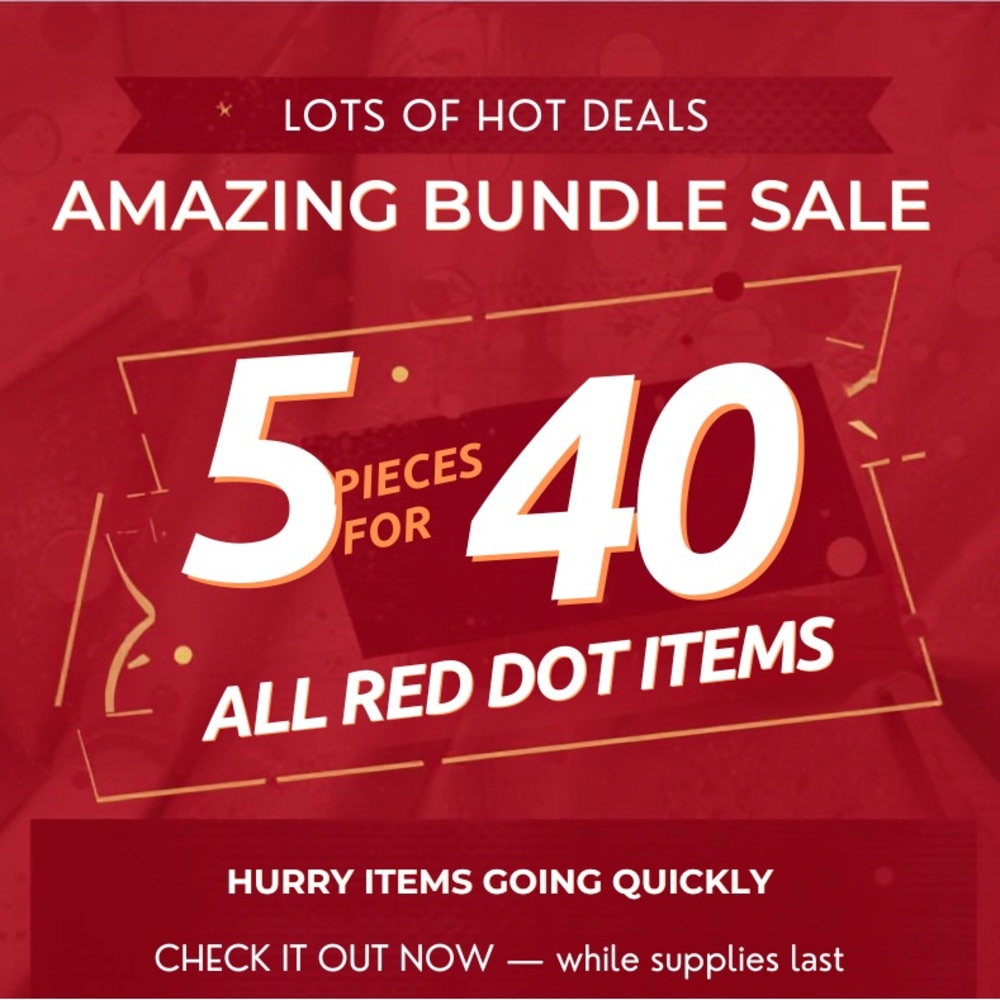 Amazing Bundle Sale - 5 Pieces for 40